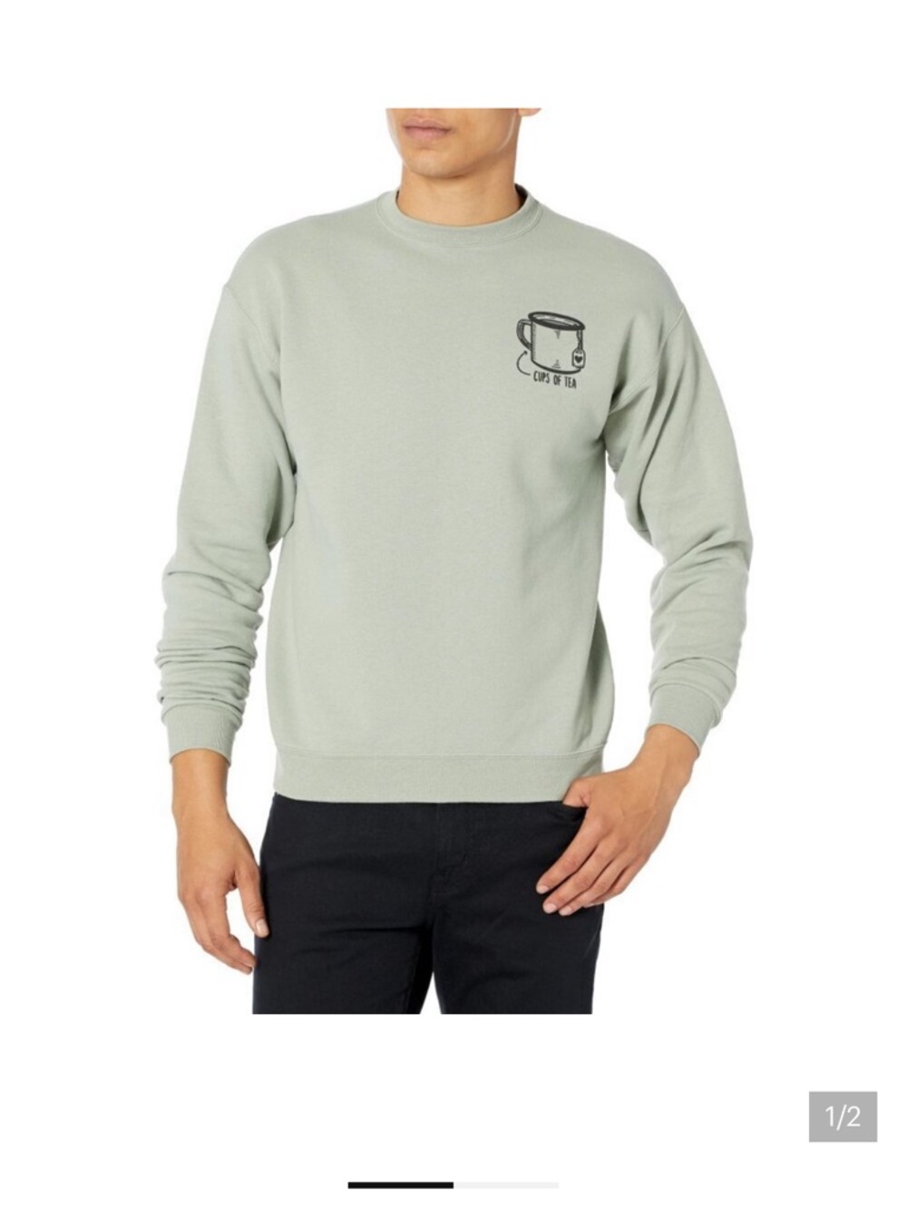 Ed Sheeran A Cup of Tea Sweatshirt, Olive XL